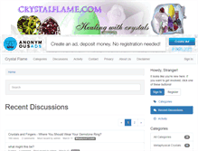 Tablet Screenshot of crystalflame.com